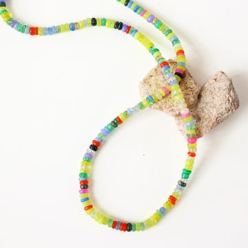 Confetti Opal Necklace - Sunshine Colors