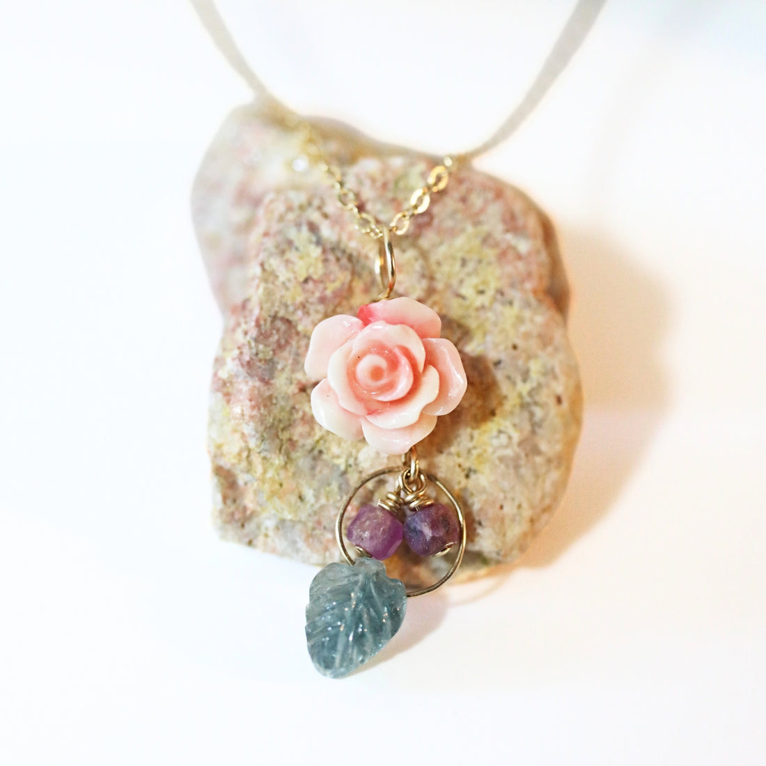 Dance in the Field Rosette Tourmaline Necklace