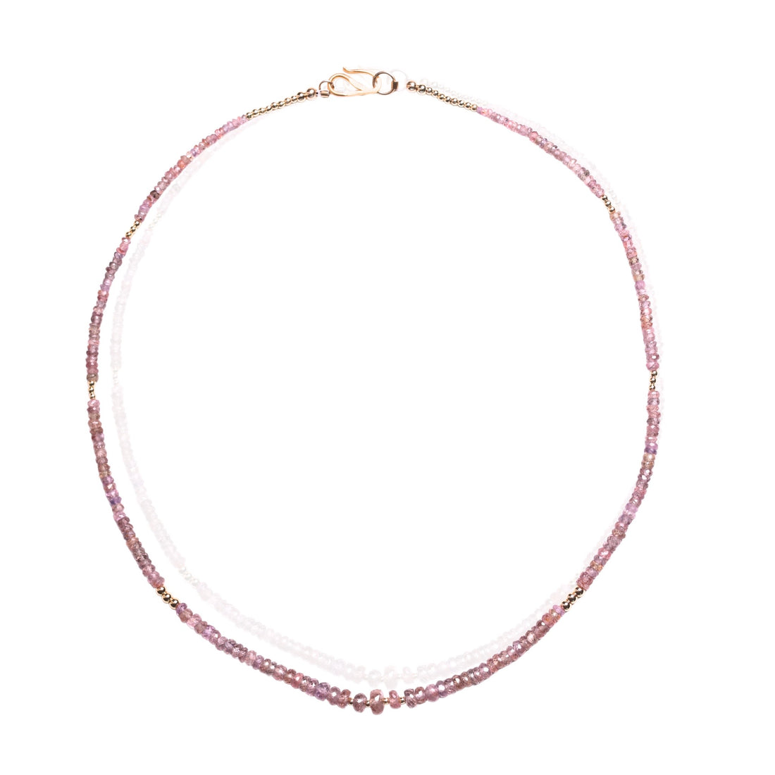 Sapphire Necklace in Sunset Purple