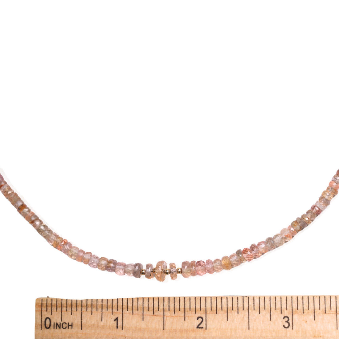 Sapphire Necklace in Sunrise Peach