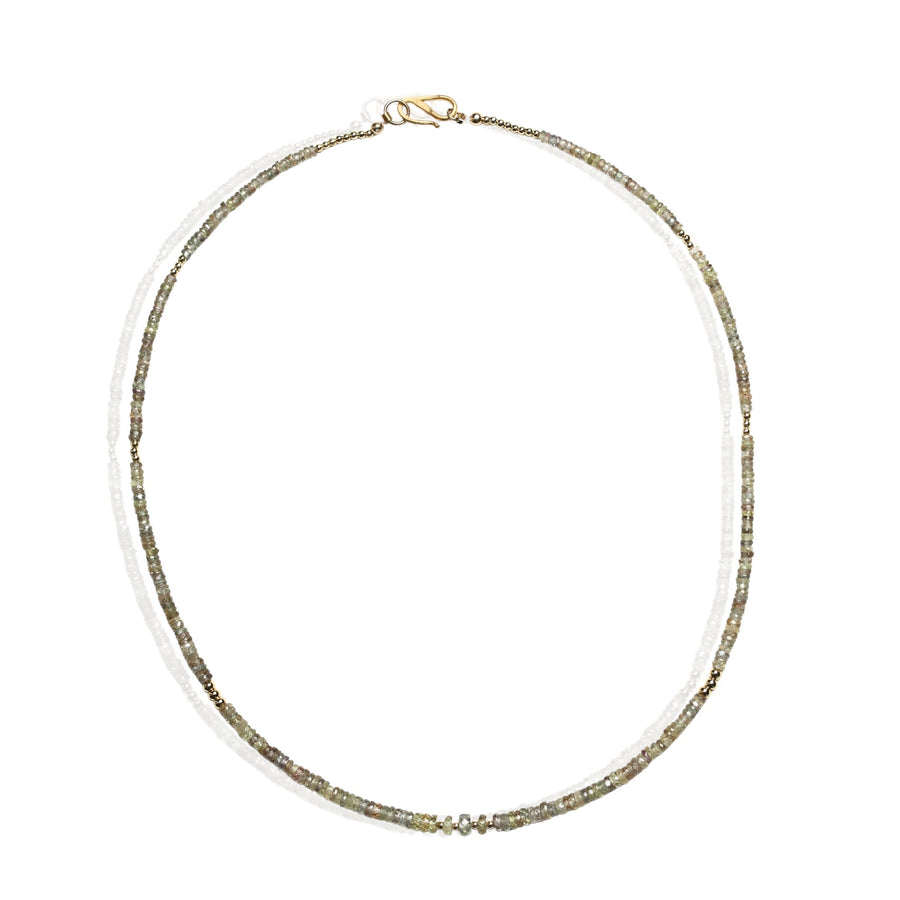 Sapphire Necklace in Green Meadow