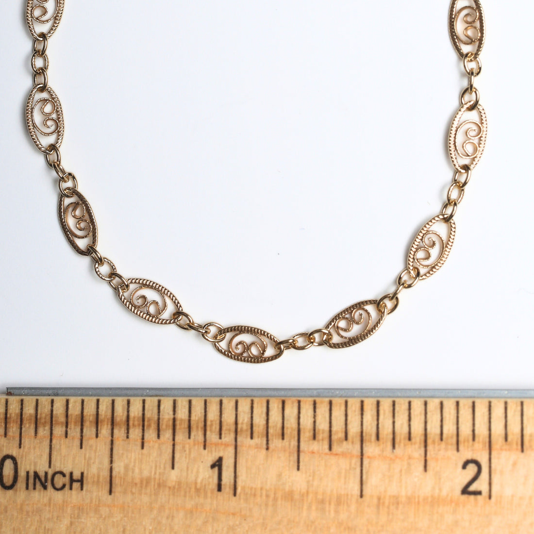 Filigree Heart Chain Bracelet – 14k Gold Fill