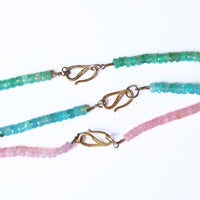 Absolutely Finest Faceted Opal Necklace in sunset colors