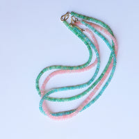 Absolutely Finest Faceted Opal Necklace in sunset colors