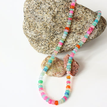 Candy Opal Necklace - Flower Fields