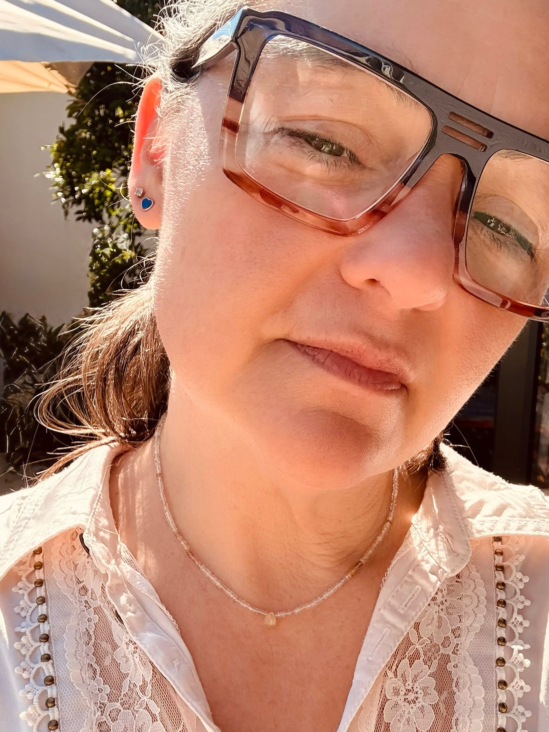 Desert Light Sapphire Gemstone Necklace - Only one