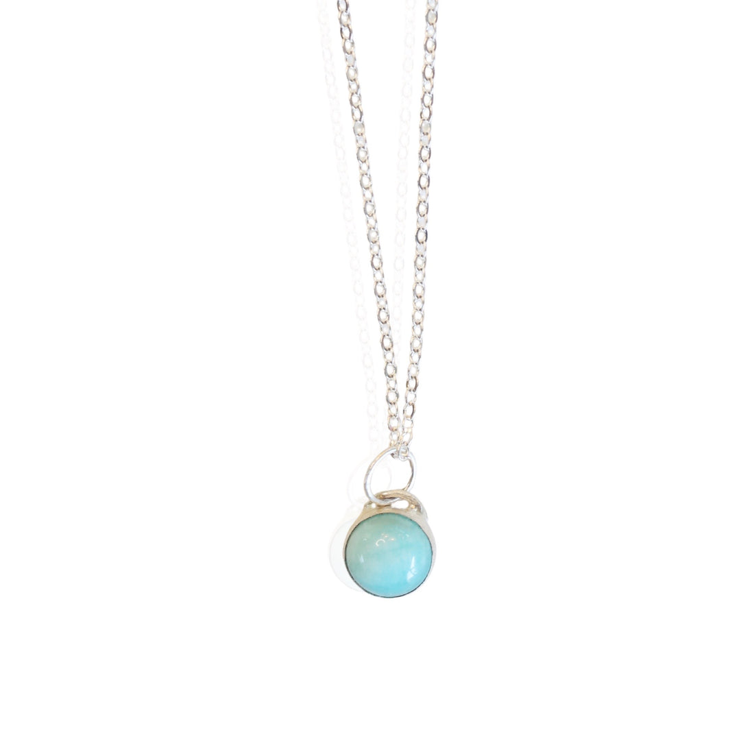 Button Gemstone Charm Necklace - Gumdrop Color Story