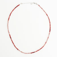 Margo Strawberry Quartz Beaded Necklace