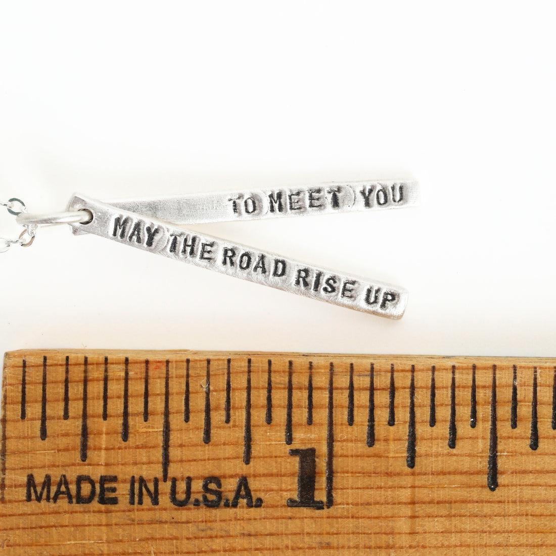 “May the road rise up to meet you” Irish Proverb Quote Pendant Necklace