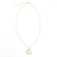 Misty Drop Gemstone Charm Necklace