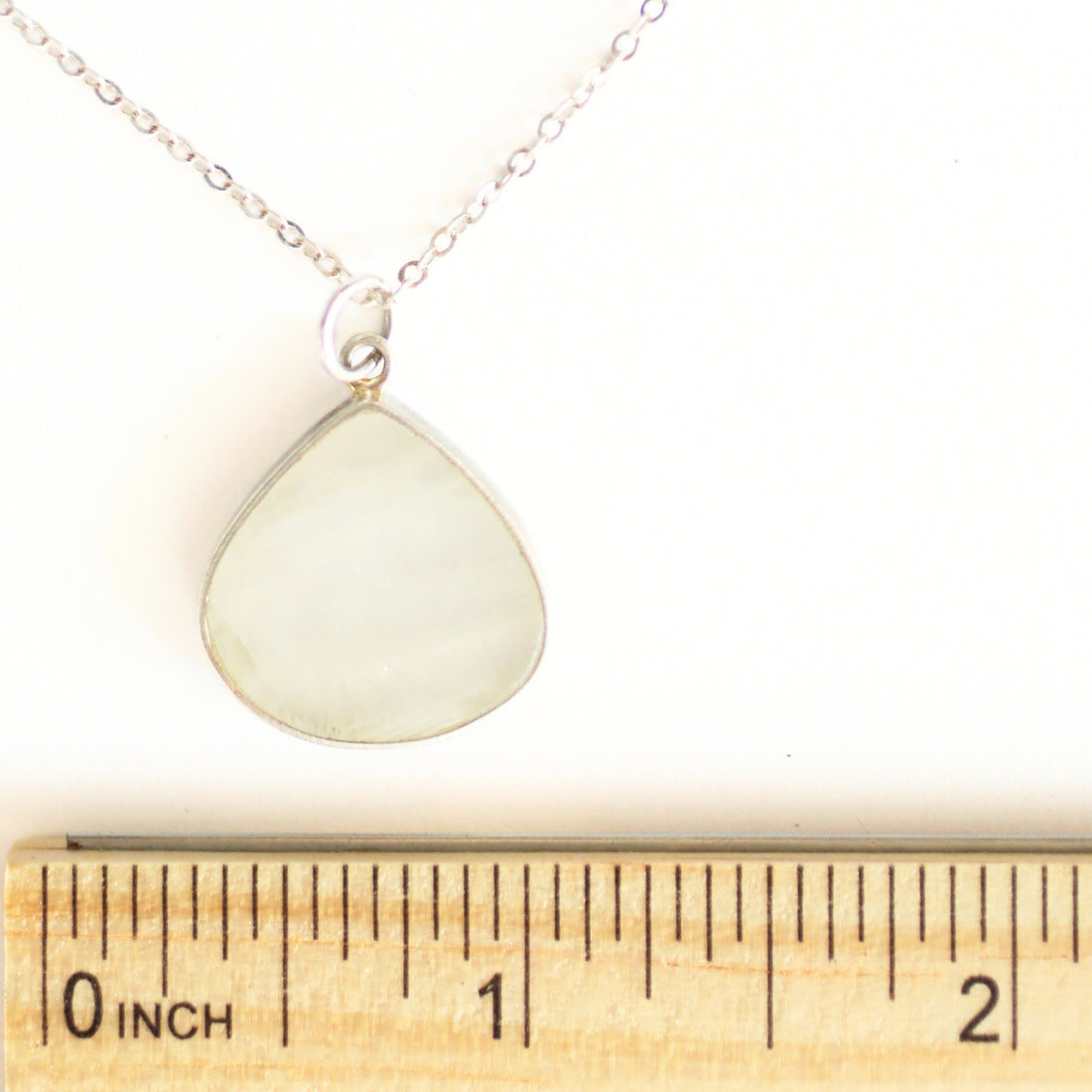 Misty Drop Gemstone Charm Necklace