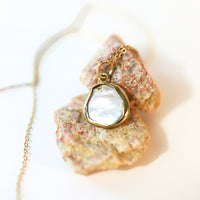 Pearl Medallion Necklace