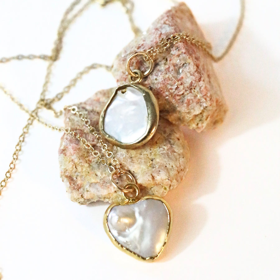 Pearl Medallion Necklace