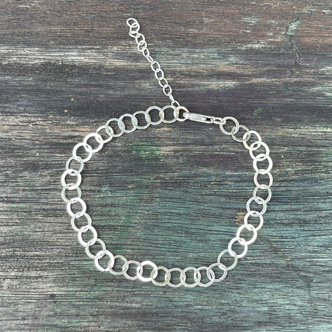 Circle Sequin Bracelet – Sterling Silver or 14k Gold Fill