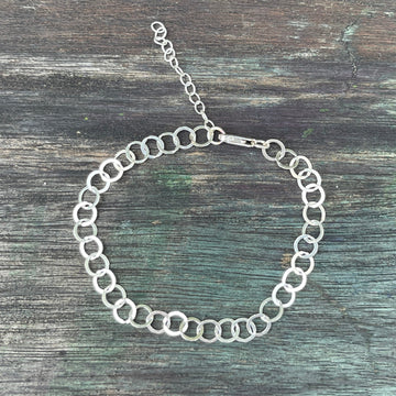 Circle Sequin Bracelet – Sterling Silver or 14k Gold Fill