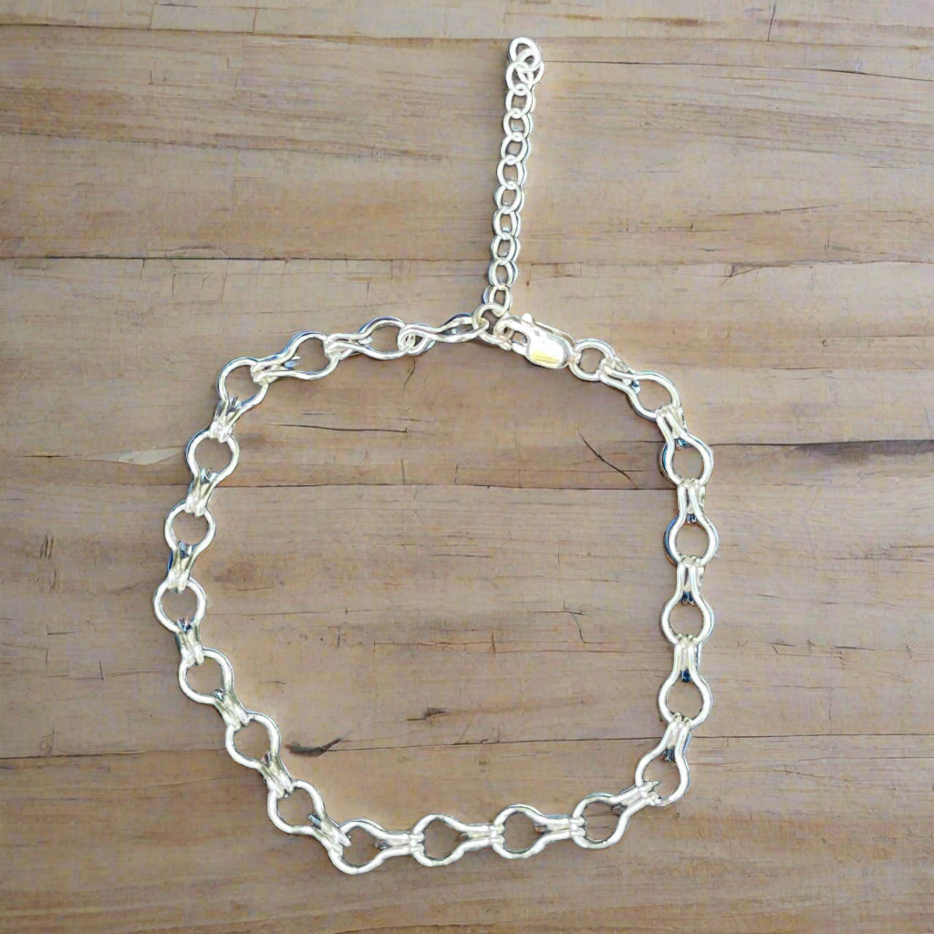 Ladder Chain Bracelet – Sterling Silver