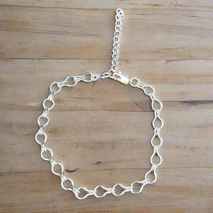 Ladder Chain Bracelet – Sterling Silver