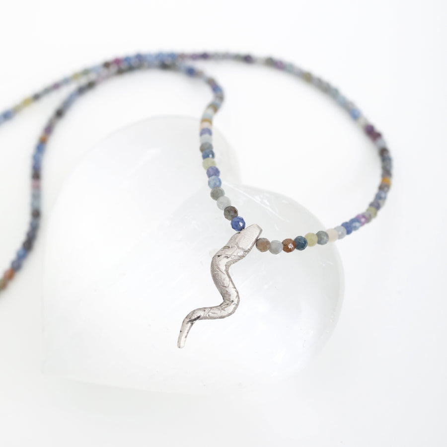 Sapphires and Snake Necklace