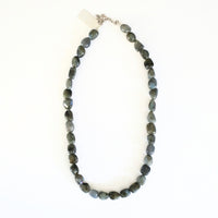 Skipping Stones Gemstone Necklace in Moonstone and Labradorite