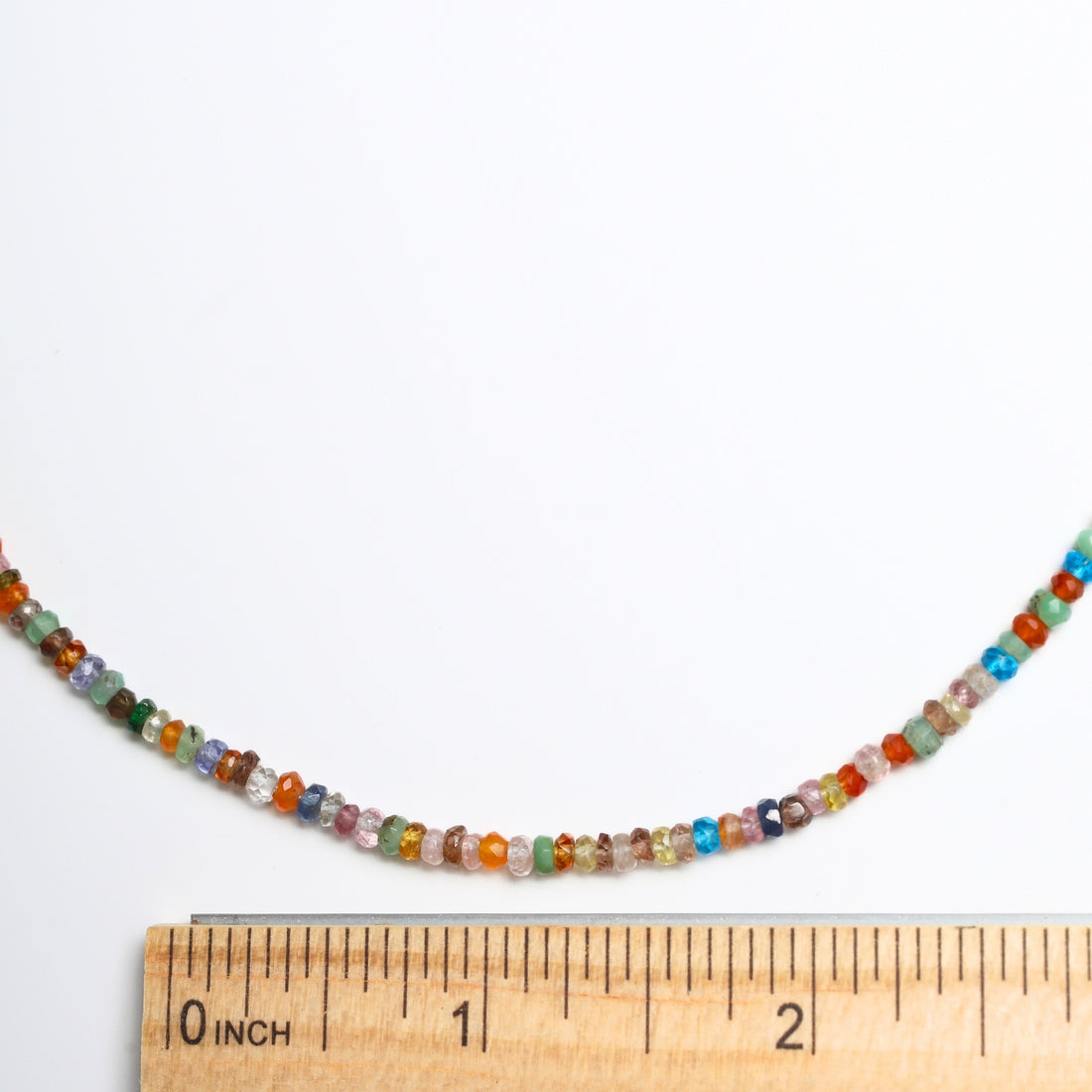 Tiny Pebbles Carnelian, Hessonite Garnet Mixed Semi-Precious Stones Necklace