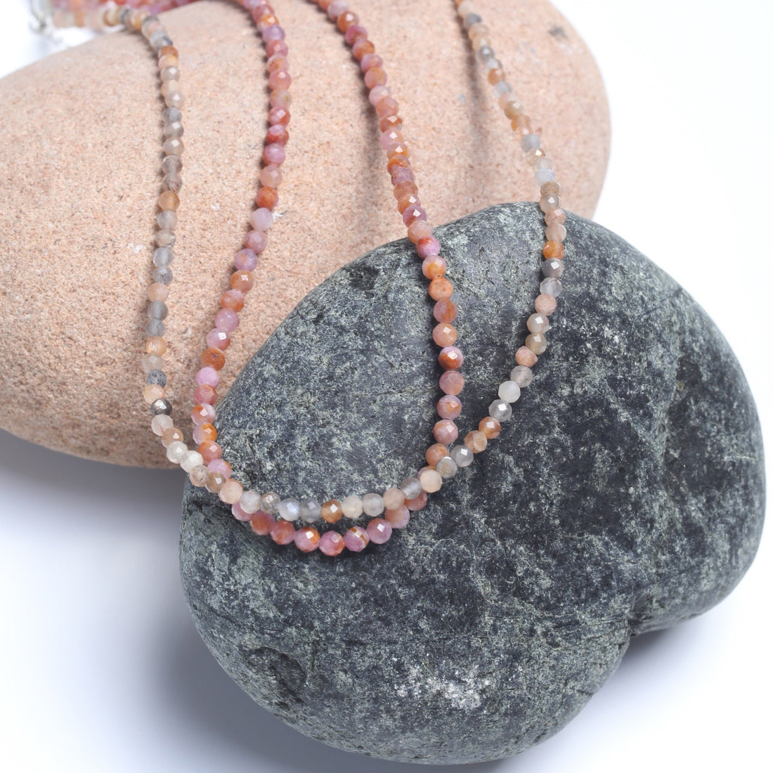 Small Pebbles Natural Ruby Necklace