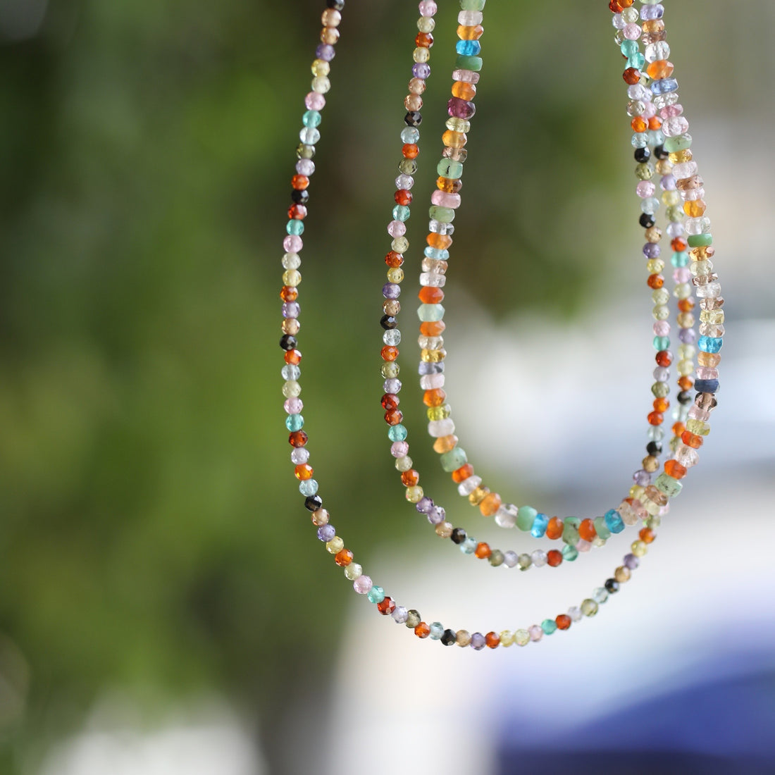 Tiny Pebbles Mixed Semi-Precious Stones Necklace