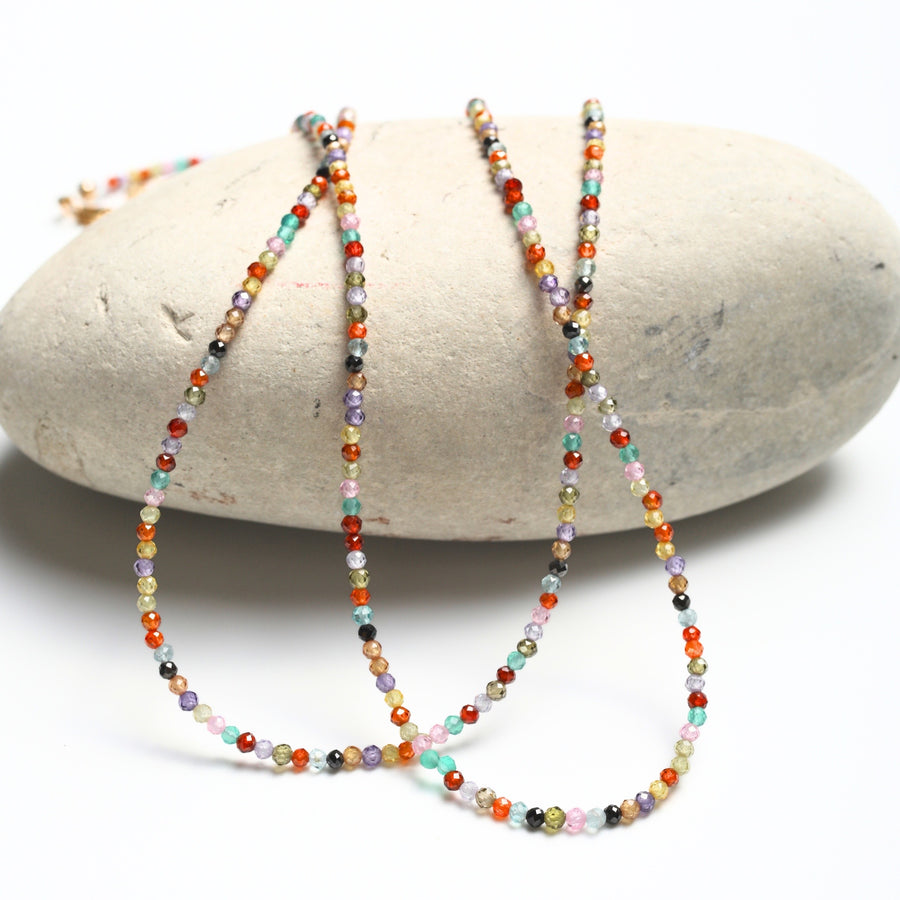 Tiny Pebbles Mixed Semi-Precious Stones Necklace