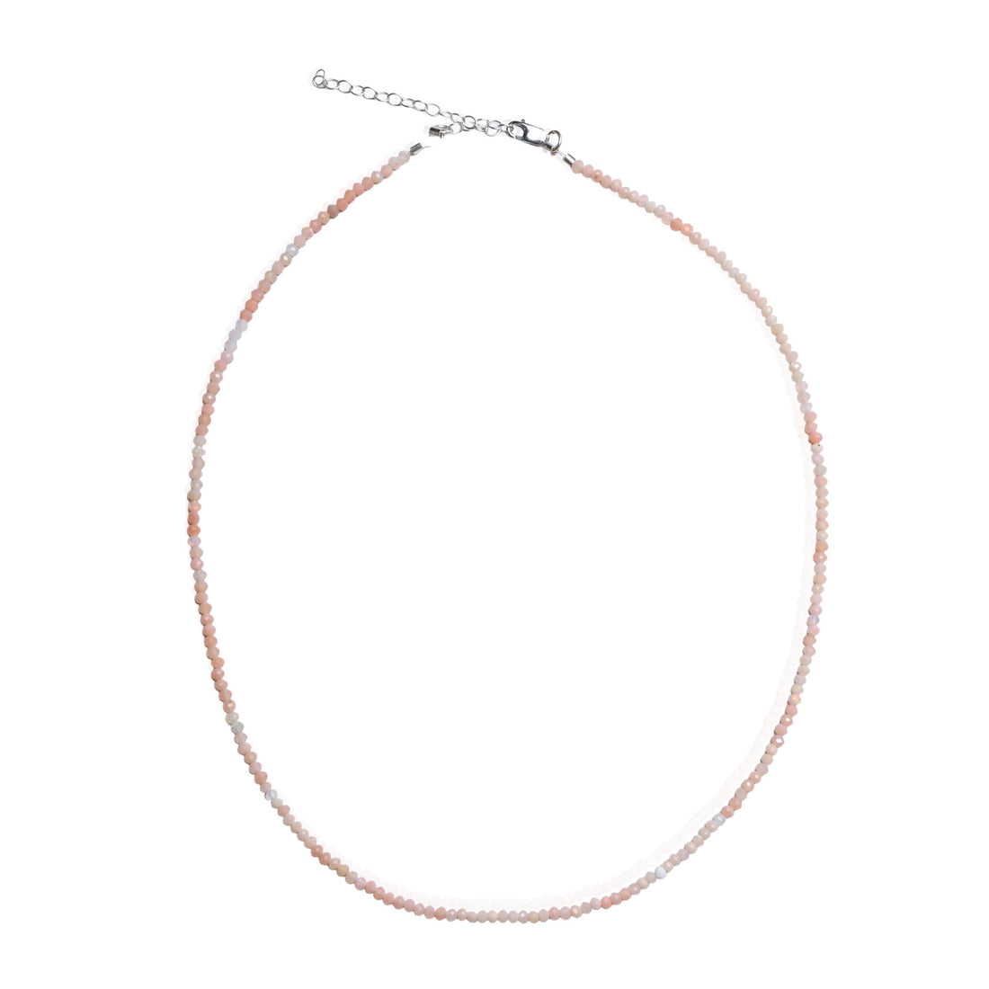 Tiny Pebbles Pink Opal Necklace
