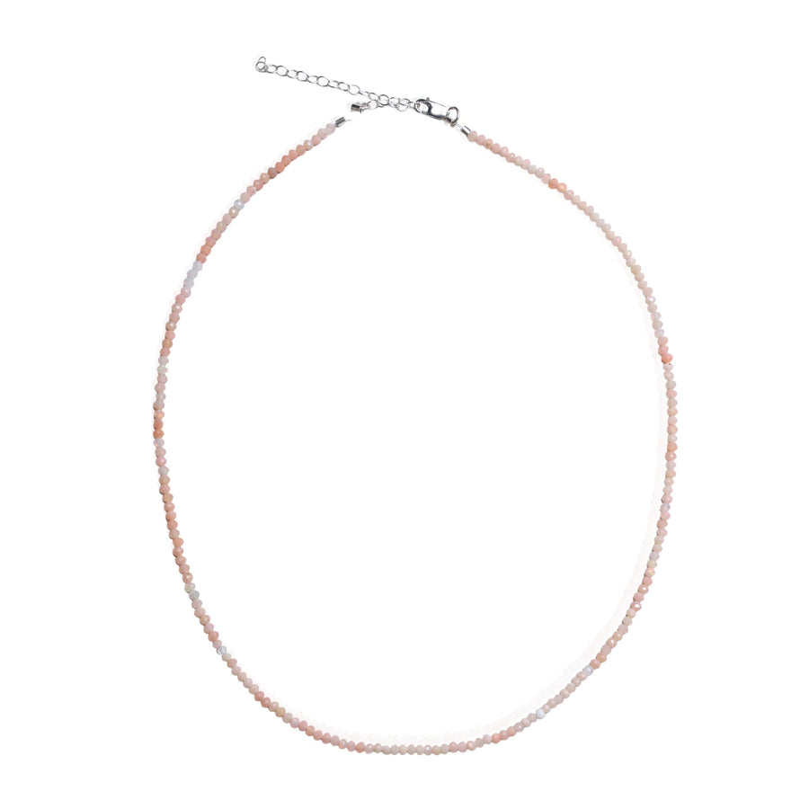 Tiny Pebbles Pink Opal Necklace