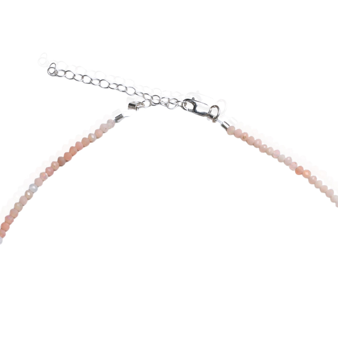 Tiny Pebbles Pink Opal Necklace