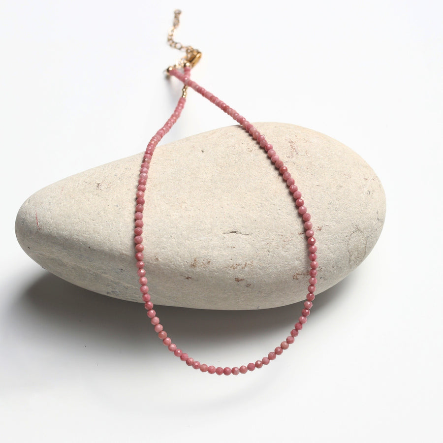 Tiny Pebbles Ruby Necklace