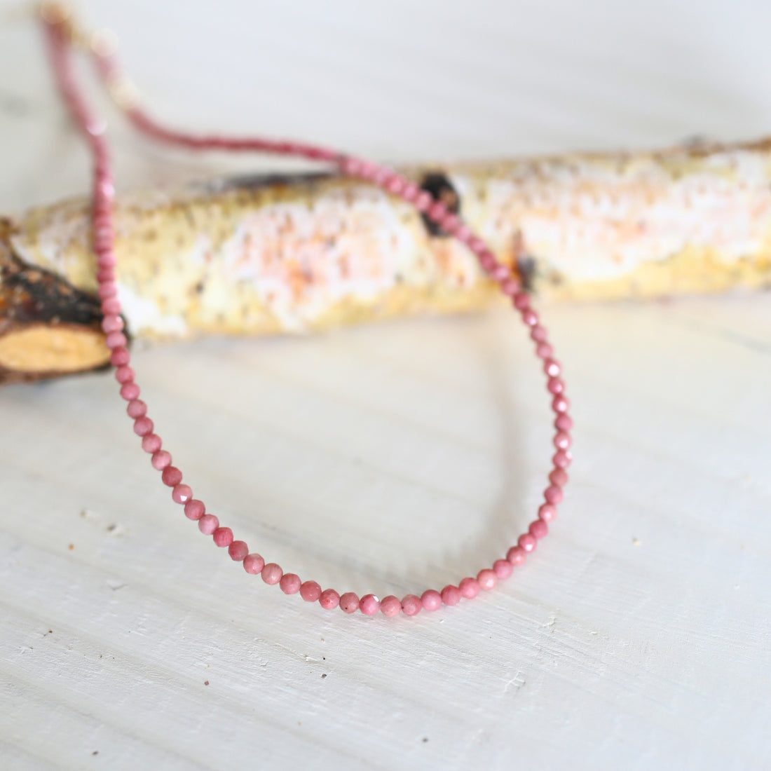 Tiny Pebbles Ruby Necklace