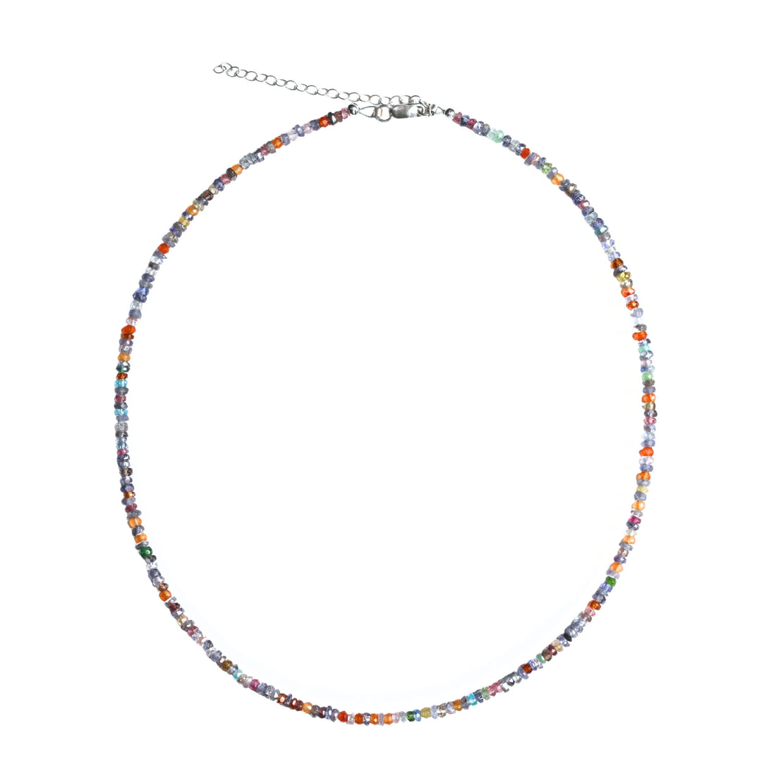 Tiny Pebbles Tanzanite Mixed Semi-Precious Stones Necklace
