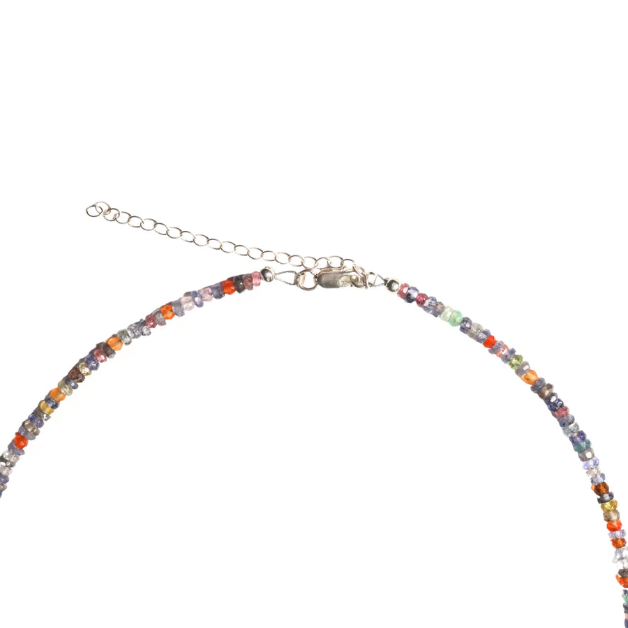 Tiny Pebbles Tanzanite Mixed Semi-Precious Stones Necklace
