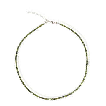 Tiny Pebbles Green Jade Necklace