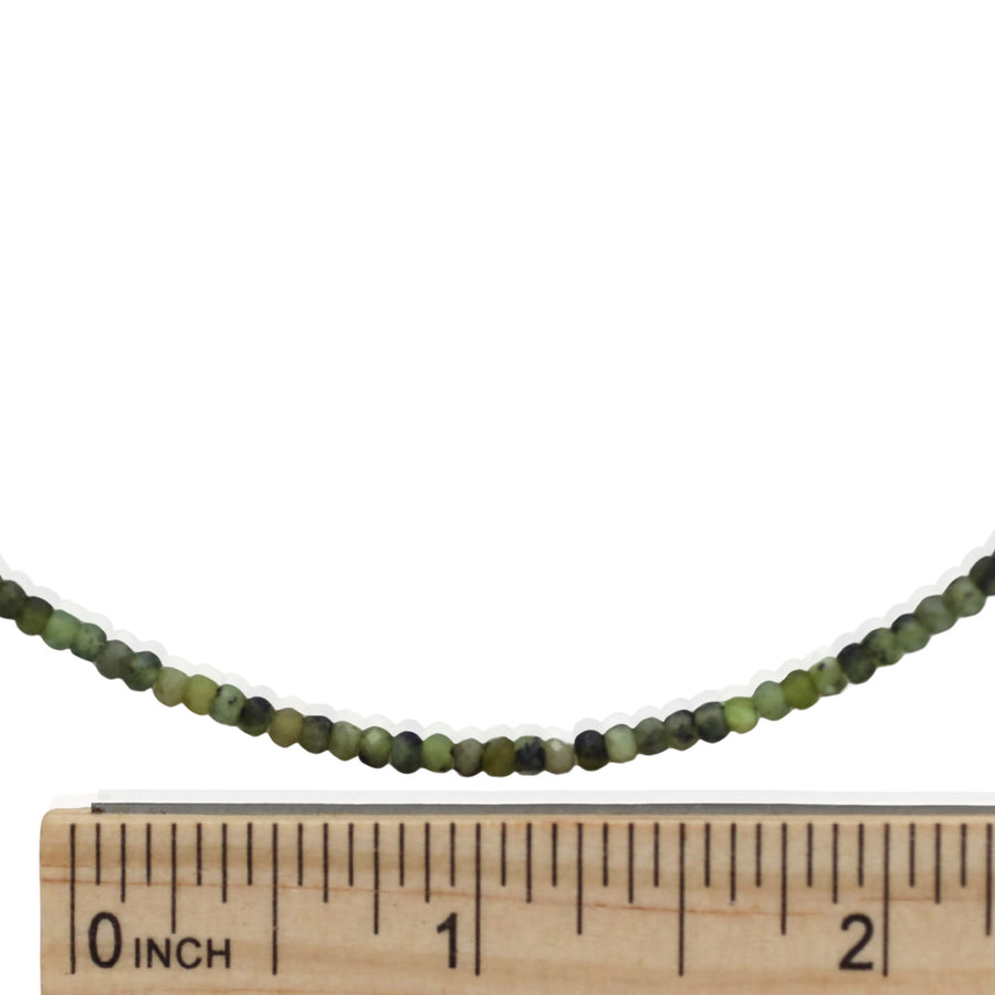 Tiny Pebbles Green Jade Necklace