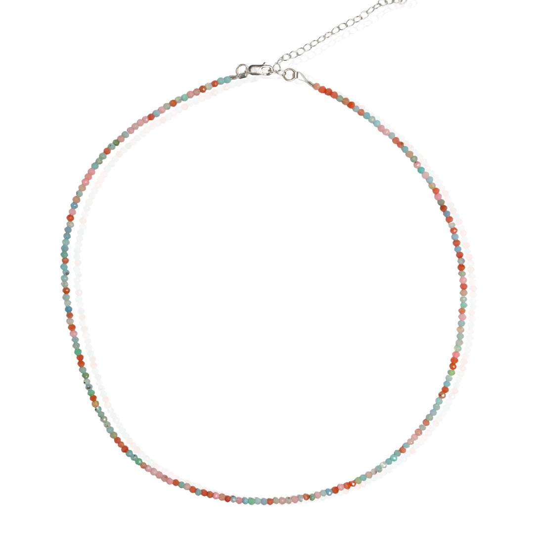 Tiny Pebbles Multi-Colored Pastel Opals Necklace