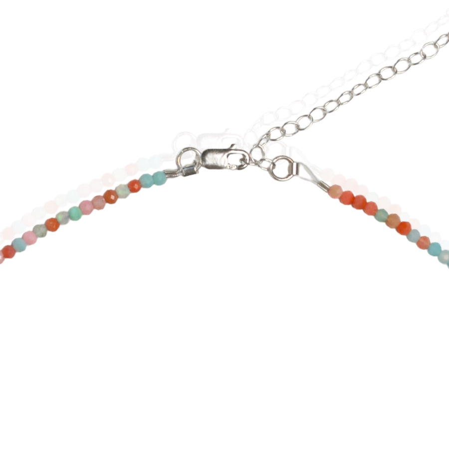 Tiny Pebbles Multi-Colored Pastel Opals Necklace