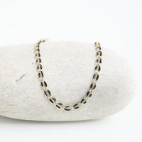 "The Topanga" Enamel and Gold Chain Bracelet
