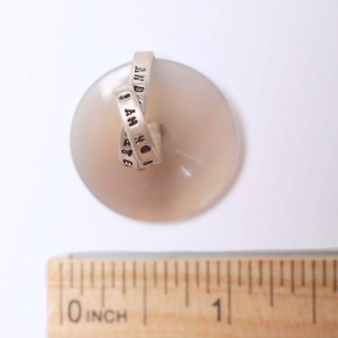 Charlotte Brontë Bird in the Clouds Quote Necklace - Chocolate and Steel