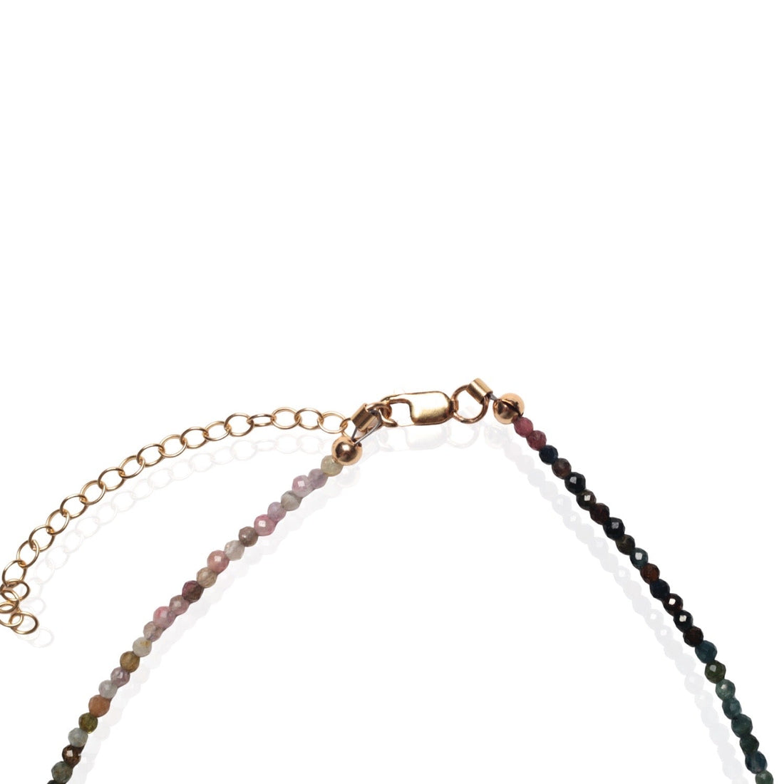 Gemdrop Juicy Chalcedony Charm Necklace - Chocolate and Steel