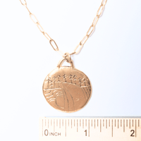 Half Dome Carved Medallion - Chocolate and Steel