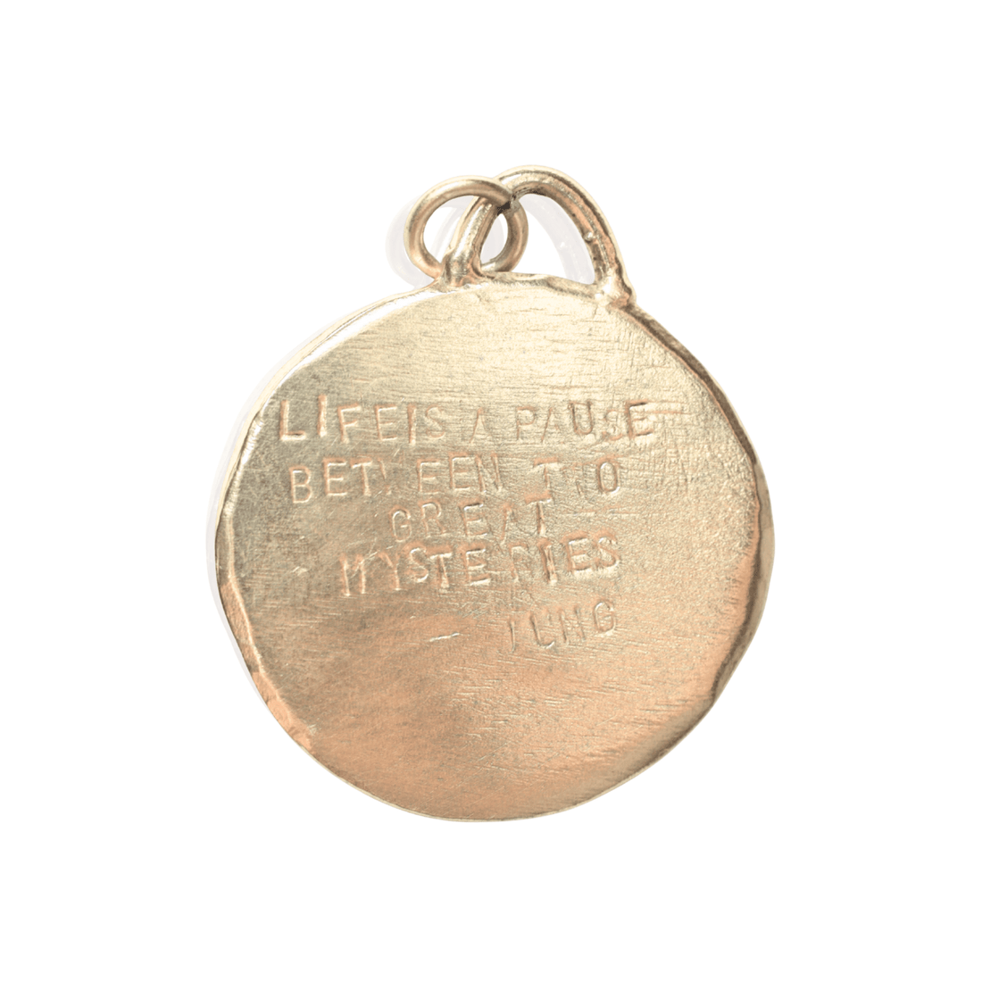 Half Dome Carved Medallion - Chocolate and Steel