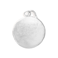 Half Dome Carved Medallion - Chocolate and Steel