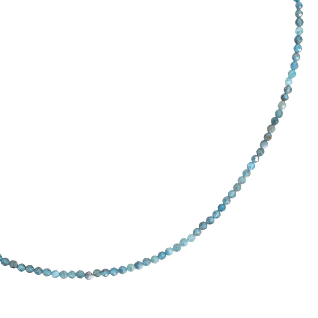 Hoffman Apatite Beaded Necklace - Chocolate and Steel