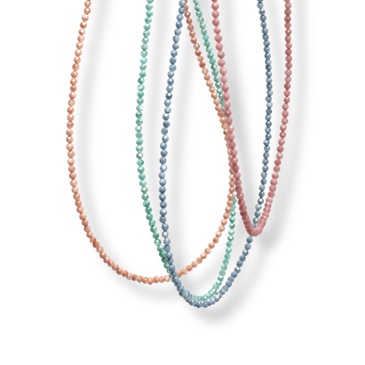 I Know You by Heart Moonstone beaded gemstone necklace - Chocolate and Steel