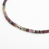 Lynne Tourmaline Necklace - Chocolate and Steel