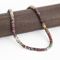 Lynne Tourmaline Necklace - Chocolate and Steel