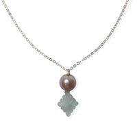 New Beginnings Necklace - Chocolate and Steel