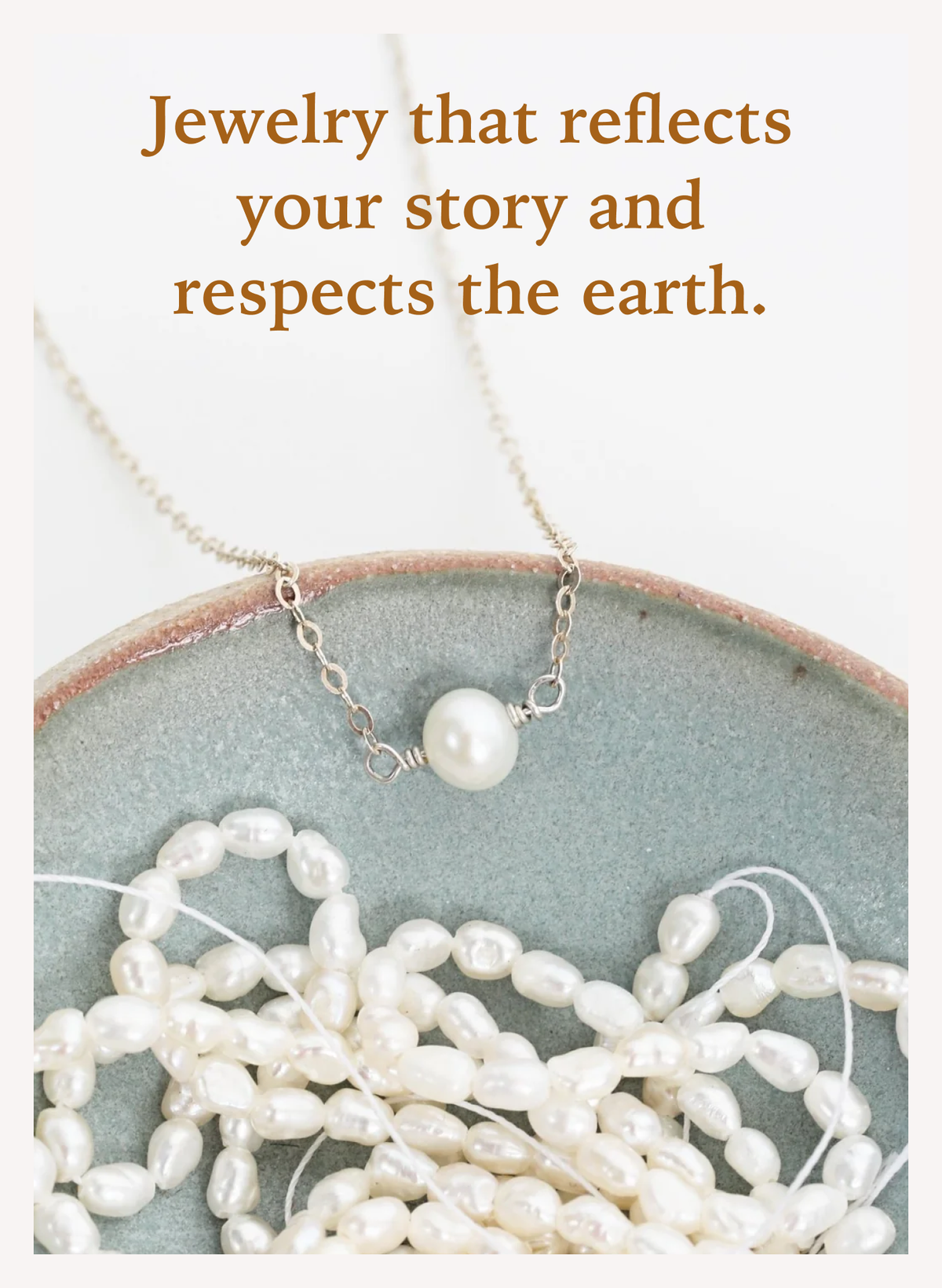 small pearl choker for Earth Day